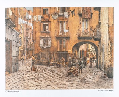 イタリア、ナポリ、ポルティコ デ ペッツィ 作： Francesco Aversano