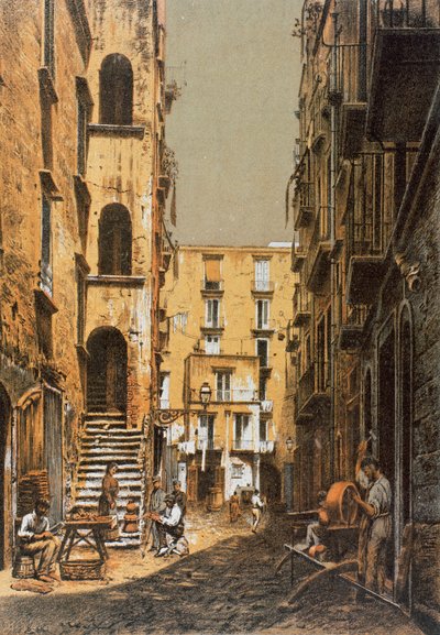 ナポリのヴィーコ カルデライ港 作： Francesco Aversano