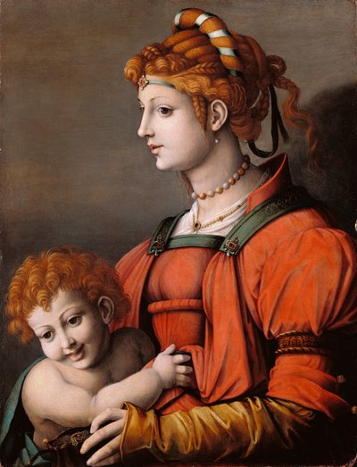 イタリア語：Ritratto di una donna e bambino / Allegory of Liberality 女と子供の肖像/ 自由の寓意 作： フランチェスコバッキアッカ