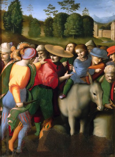ヨセフの伝説：キャップの発見、1515-1516。 作： Francesco Bacchiacca