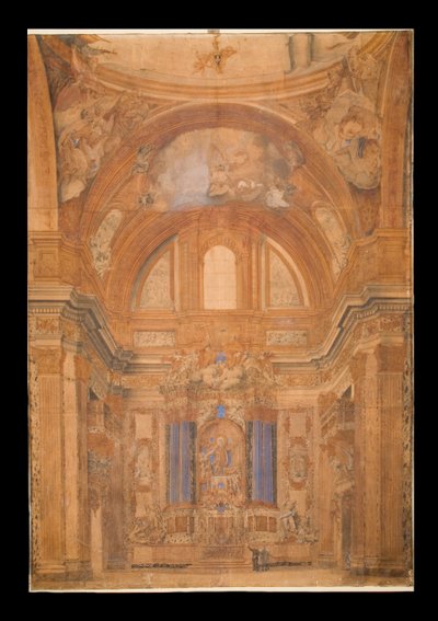 ジェスの内部の眺め、ローマ、1716 作： Francesco Bartoli