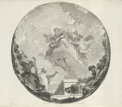 マリアの昇天 作： Francesco Bartolozzi (attributed to)