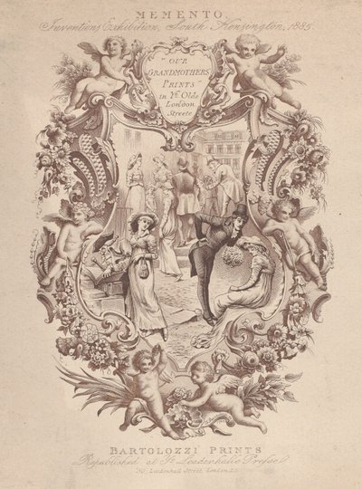 Memento の広告、Inventions Exhibition、サウス ケンジントン、1885 年、約。 1885年。 作： Francesco Bartolozzi