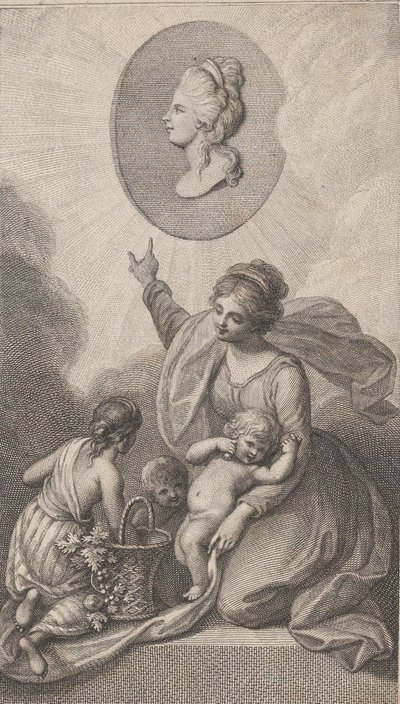 チャリティー、チルドレンズ・フレンドより、1788年。 作： Francesco Bartolozzi