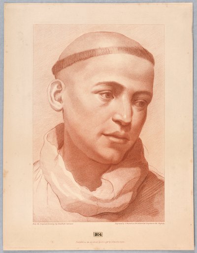 修道士の頭 作： Francesco Bartolozzi