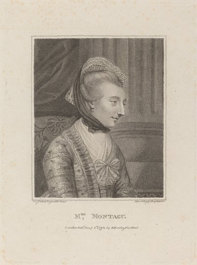 モンタギュー夫人、1792年。 作： Francesco Bartolozzi