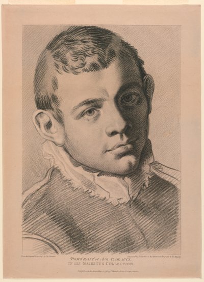A.N.カラッチの自画像 作： Francesco Bartolozzi
