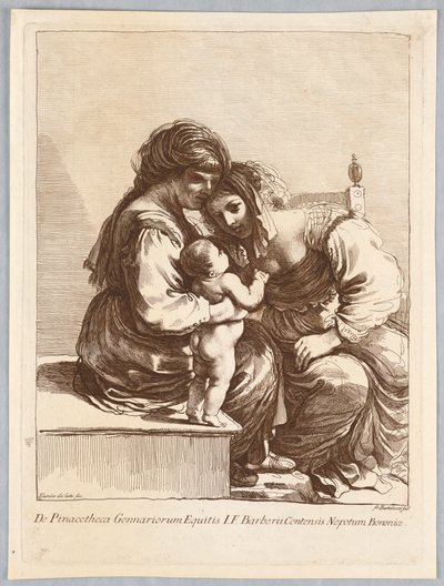 2 人の女性と 1 人の子供 作： Francesco Bartolozzi
