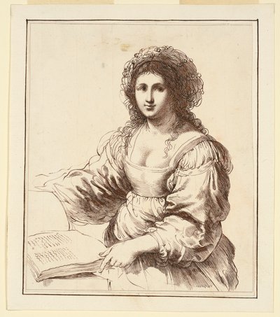 本を持つ女性 作： Francesco Bartolozzi