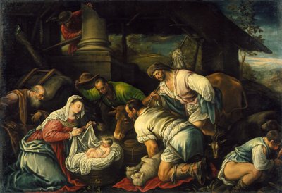 羊飼いの礼拝、1585-1590年頃 作： Francesco Bassano