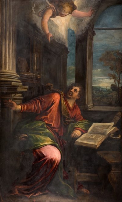 セント ジョン ザ ディバイン、1592 年。 作： Francesco Bassano the Younger
