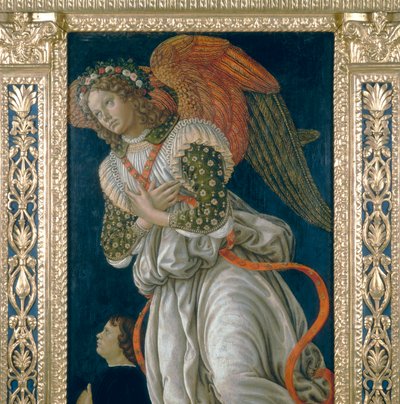 天使。聖セバスチャンのタベルナクルの詳細 作： Francesco Botticini