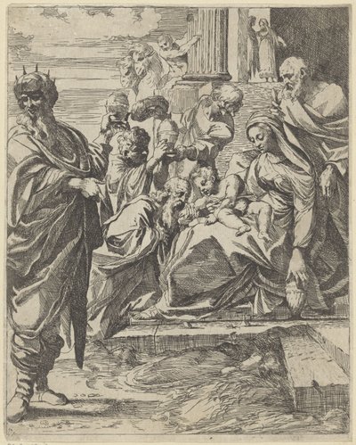 王たちの崇拝 作： Francesco Brizio (attributed to)