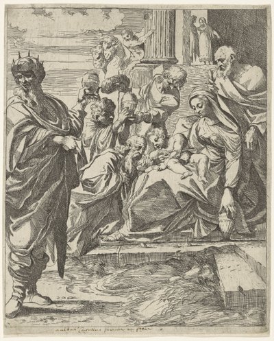 王たちの崇拝 作： Francesco Brizio (attributed to)