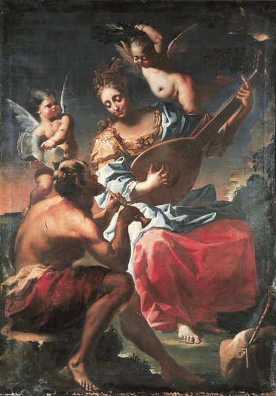 Musiikin allegoria (öljy kankaalle) 作： Francesco Conti