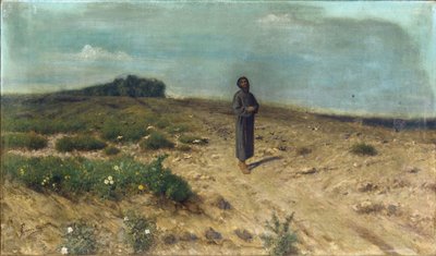 フランチェスコ、コッポラ カスタルドの鳥に説教する聖フランチェスコ (1845-1916)。 キャンバスに油彩 作： Francesco Coppola Castaldo