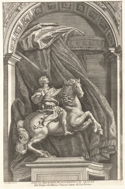 コンスタンティヌスの像、1704-1742。 作： Francesco Faraone Aquila