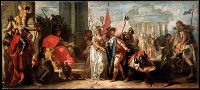 スキピオアフリカヌスの寛大さ、c1727-1769 作： Francesco Fontebasso