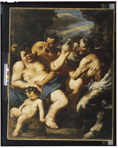 酔ったシレヌス、1640年頃 作： Francesco Francanzano