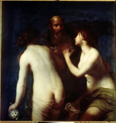 ロートとその娘たち フランチェスコ・フェリーニ（1604-1646）の絵画 17世紀 マドリード、プラド美術館 作： Francesco Furini