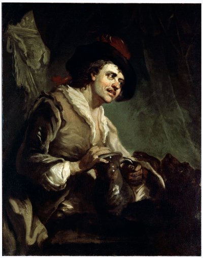 水差しを持つ男、18世紀 作： Francesco Giuseppe Casanova