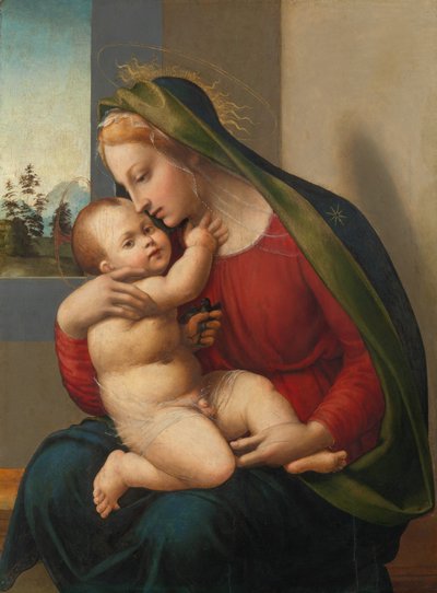 マドンナと子供、ca。 1520。 作： Francesco Granacci