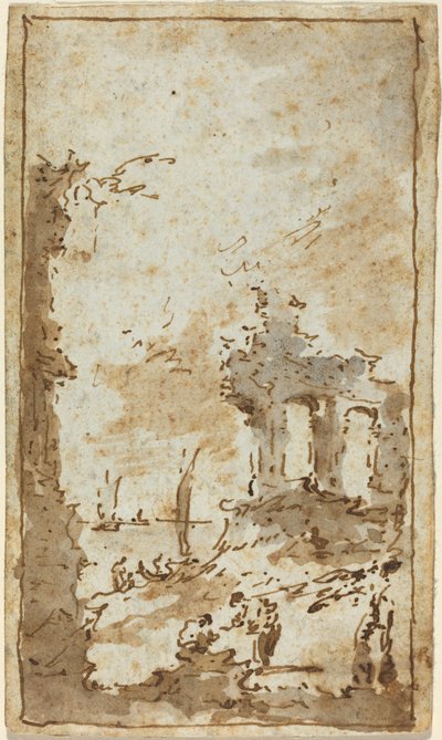 ラグーンの廃墟の奇想曲 作： Francesco Guardi