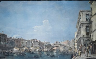 リアルト橋のカナル・グランデ 1780-90年頃 油彩・カンヴァス 作： Francesco Guardi