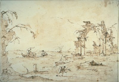 ラグーンのスコールとカプリッチョ 作： Francesco Guardi