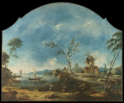 ファンタスティック ランドスケープ 1765年。 作： Francesco Guardi
