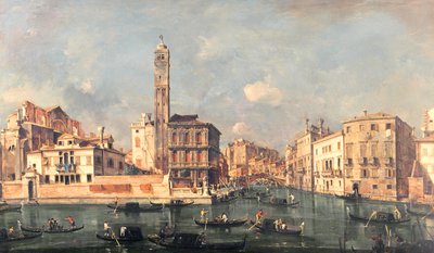 大運河：サンジェレミアとカネレジオへの入り口 作： Francesco Guardi