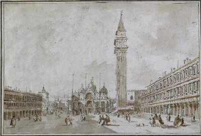 ヴェネツィア サン マルコ広場 作： Francesco Guardi