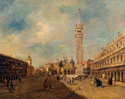 サンマルコ広場、1780年頃 作： Francesco Guardi