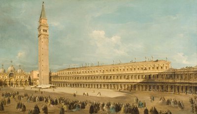 ヴェネツィアのサンマルコ広場 作： Francesco Guardi