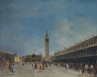 1760年代後半のサンマルコ広場。 作： Francesco Guardi
