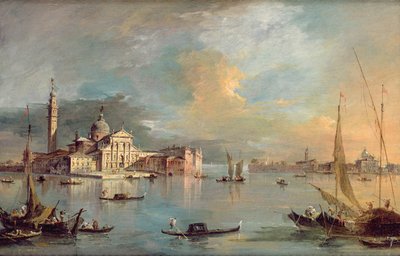 サンジョルジョマッジョーレ、ヴェネツィア、ジュデッカとジテル 作： Francesco Guardi