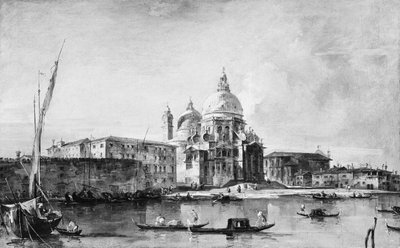 サンタ マリア デッラ サルーテ、1760 年代半ばから後半。 作： Francesco Guardi