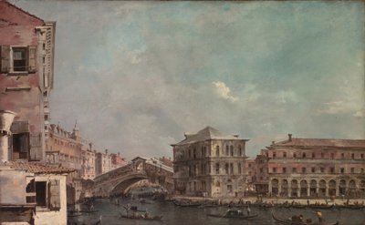 リアルトの上の大運河、1760年頃（キャンバスに油彩） 作： Francesco Guardi