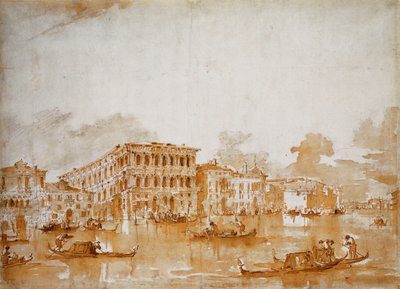 Ca」ペザロと大運河 作： Francesco Guardi