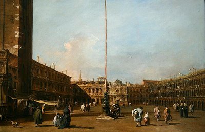 ベネチアのサンマルコ広場 作： Francesco Guardi