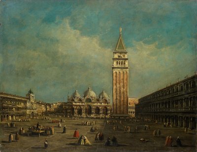 ヴェネツィアのサンマルコ広場 作： Francesco Guardi