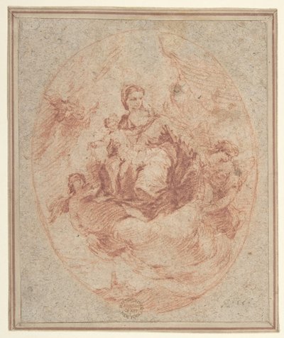 肩章を持つ聖母子像 1712-93年 作： Francesco Guardi.