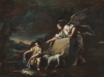 トビアスと天使 作： Francesco Guardi
