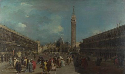 ヴェネツィア、サンマルコ広場、1760年頃 作： Francesco Guardi