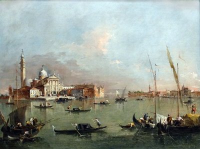 ヴェネツィア：サン・ジョルジョ・マッジョーレとジュデッカ、ジテッレ（フランチェスコ・グアルディ作 作： Francesco Guardi