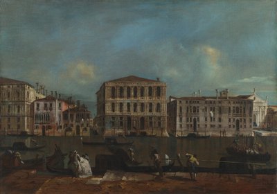 ヴェネツィア。パラッツォペザロの大運河、1755-1760 作： Francesco Guardi