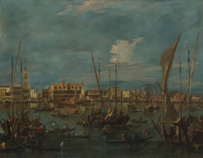 サンマルコ教会からのヴェネツィア1765年。 作： Francesco Guardi