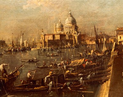 サンタ・マリア・デッラ・サルーテ方面の桟橋の眺め 作： Francesco Guardi
