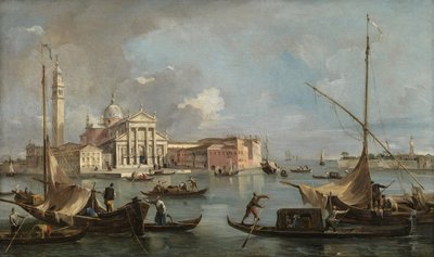 サン・ジョルジョ・マッジョーレの眺め 1760年頃 油彩・カンヴァス 作： Francesco Guardi