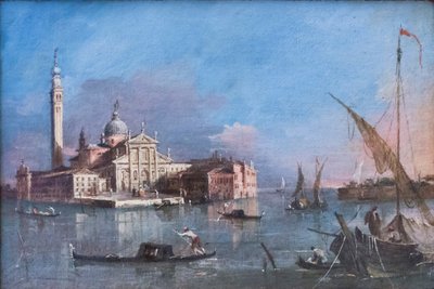 サン・ジョルジョ・マッジョーレ、フランチェスコ・グアルディの眺め 作： Francesco Guardi